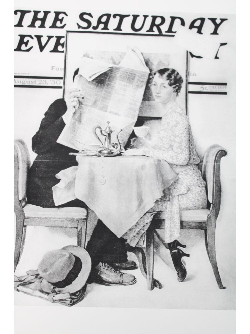 Saturday Evening Post 1930 1931 Black White Reprint Print Norman Rockwell 94799